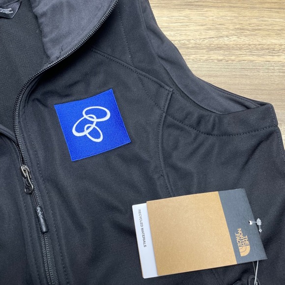 The North Face Women's Ridgewall WindWall Soft Shell Full Zip Vest Black Medium - Picture 4 of 8